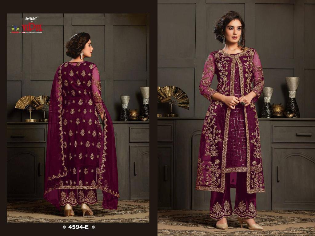 Ayaan 4594 By Vipul Embroidery Designer Salwar Suits